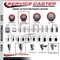 Service Caster 3.5'' Red Poly Swivel 1-1/4'' Expanding Stem Caster Total Lock Brake SCC-EXTTL20S3514-PPUB-RED-114 - alternate 4